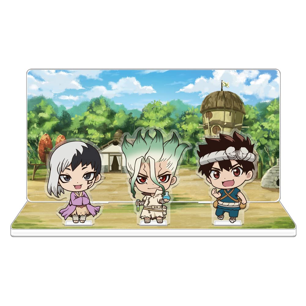 Dr.STONE おまんじゅう 千空 クロム Amazon.co.jp: Dr．STONE アクリルジオラマA[千空&クロム